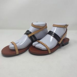 Acne Studios Black and Tan Sandals 37